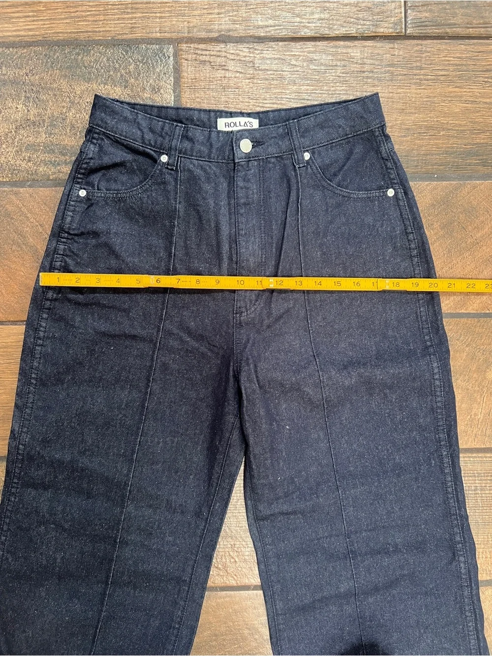 FREE SHIP - ROLLA'S Dark Indigo Studio Flare Jeans - Picture 6 of 8